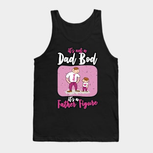 Dad Bod | White And Pink Text Funny Dad Tank Top